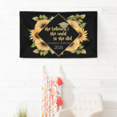 Zonnebloemen Afstuderen Pet Spandoek (Insitu)