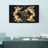 Zonnebloemen Afstuderen Pet Spandoek (Beurs)