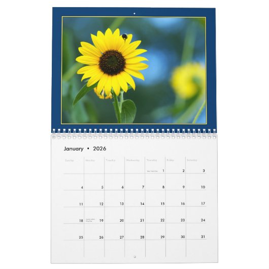 Zonnebloemen Agenda 2011 Kalender (Jan 2026)
