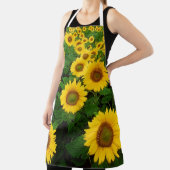 Zonnebloemen All-Over-Print Long Apron Schort (Insitu)