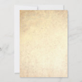 Zonnebloemen Antiek uitnodiging tot weddenschap (Achterkant)