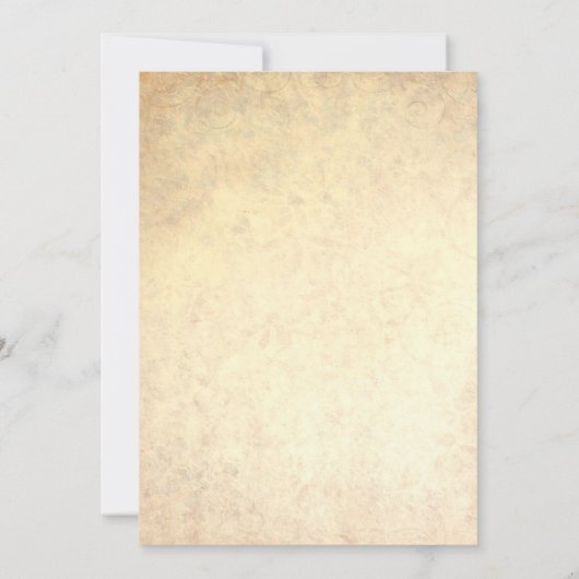 Zonnebloemen Antiek uitnodiging tot weddenschap (Achterkant)