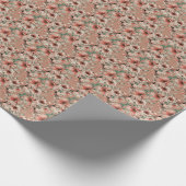 Zonnebloemen, appels: herfst waterverf cadeaupapier (Hoek)