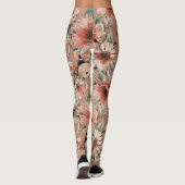 Zonnebloemen, appels: herfst waterverf leggings (Achterkant)