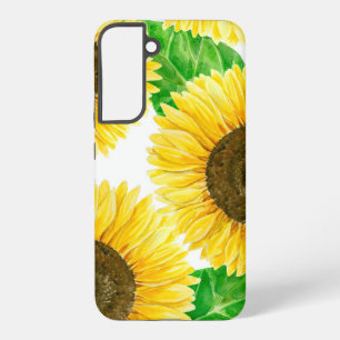 Zonnebloemen aquarel samsung galaxy hoesje