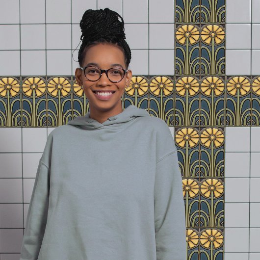 Zonnebloemen Art Deco Bloemen Wanddecoratie Art No Tegeltje