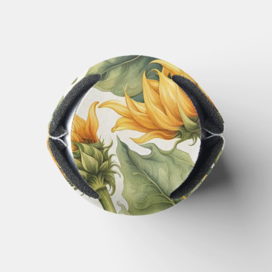 Zonnebloemen Art Pattern Design Blikjeskoeler (Bodem)