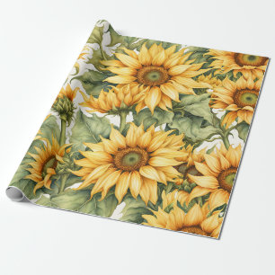 Zonnebloemen Art Pattern Design Cadeaupapier