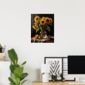 Zonnebloemen Art Print Poster (Thuiskantoor)
