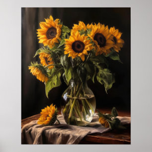 Zonnebloemen Art Print Poster