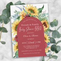 Zonnebloemen Autumn Floral Baby shower buitenshuis