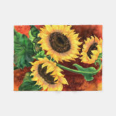Zonnebloemen Baby Fleece Blanket - Schilderen (Voorkant (Horizontaal))