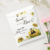 Zonnebloemen Baby shower Bedankzakje (Gezegeld)