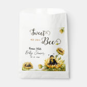 Zonnebloemen Baby shower Bedankzakje (Voorkant)