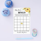 Zonnebloemen Baby shower Bingo Game Kaart (Enkel)