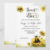 Zonnebloemen Baby shower Kaart (Voorkant / Achterkant)