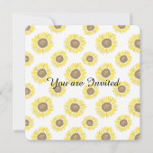 Zonnebloemen Baby shower Kaart (Voorkant)