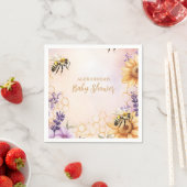 Zonnebloemen Baby shower mammie om Baby shower te  Servet (Insitu)