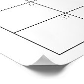 Zonnebloemen Baby shower Vervaldatum kalender Poster (Hoek)