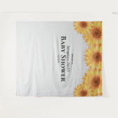 Zonnebloemen Baby shower Waterverf Wandkleed (Voorkant (horizontaal))