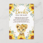 Zonnebloemen Baby showers boeken voor Baby Informatiekaartje (Voorkant)