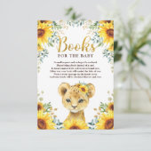 Zonnebloemen Baby showers boeken voor Baby Informatiekaartje (Staand voorkant)