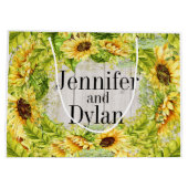 Zonnebloemen - Back Customization Large Cadeautasje (Achterkant)