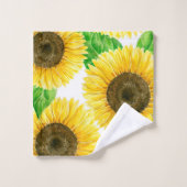 Zonnebloemen Bad Handdoek (Wasdoekje)