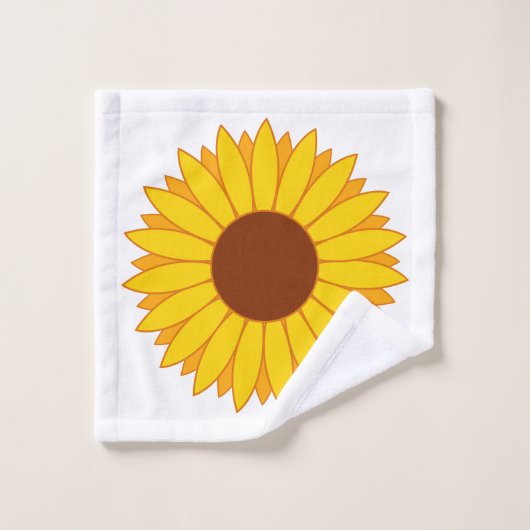 Zonnebloemen Bad Handdoek (Wasdoekje)