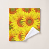 Zonnebloemen Bad Handdoek (Wasdoekje)