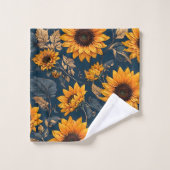 Zonnebloemen Bad Handdoek (Wasdoekje)