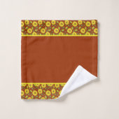 Zonnebloemen badhanddoekenset bad handdoek (Wasdoekje)