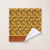 Zonnebloemen badhanddoekenset bad handdoek (Wasdoekje)