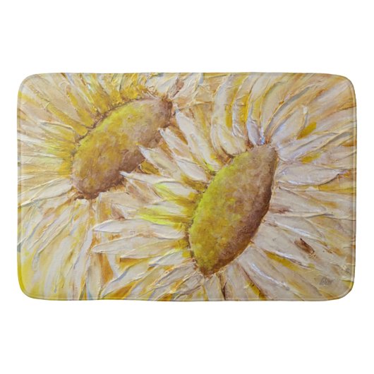 Zonnebloemen Badmat (Voorkant)
