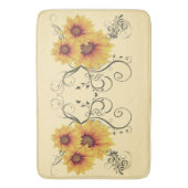 Zonnebloemen Badmat (Voorkant Verticaal)