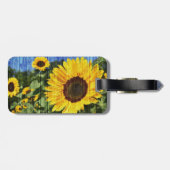 Zonnebloemen Bagagelabel (Achterkant horizontaal)