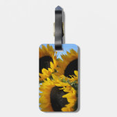 Zonnebloemen Bagagelabel (Achterkant verticaal)