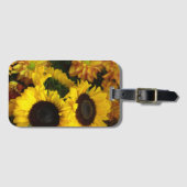 Zonnebloemen   bagagelabel (Voorkant (horizontaal))
