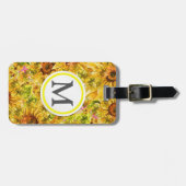 Zonnebloemen Bagagelabel (Voorkant horizontaal)