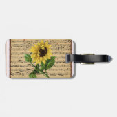 Zonnebloemen Bagagelabel (Achterkant horizontaal)