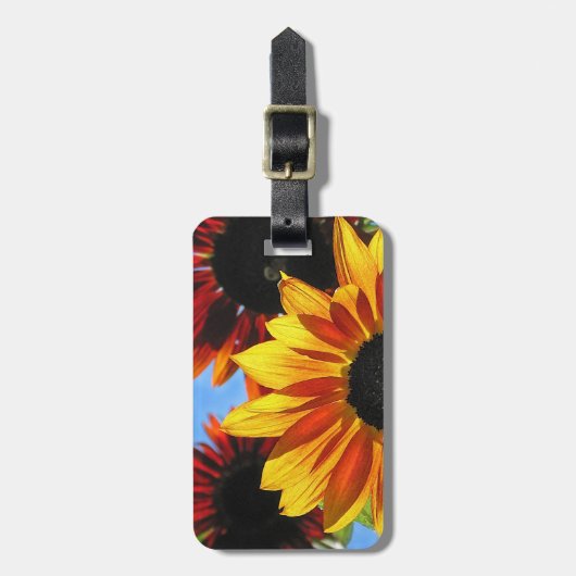 Zonnebloemen Bagagelabel (Voorkant verticaal)
