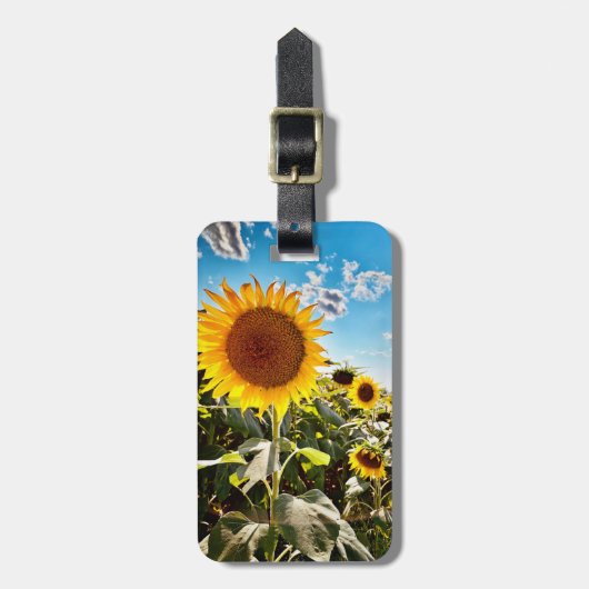 Zonnebloemen Bagagelabel (Voorkant verticaal)