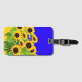 Zonnebloemen Bagagelabel - Oekraïense vlag kleuren (Voorkant (horizontaal))