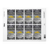 Zonnebloemen Barn Wood Collectie Wedding Wine Labe Etiket (Full Sheet)