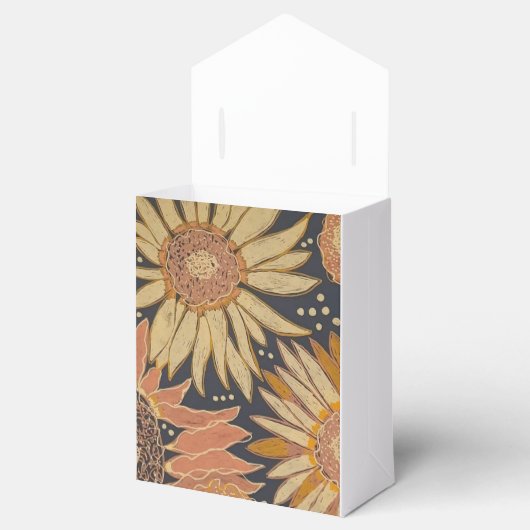 Zonnebloemen Bedankdoosjes (Geopend)