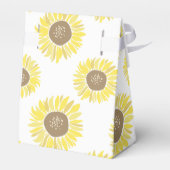 Zonnebloemen Bedankdoosjes (Achterkant)