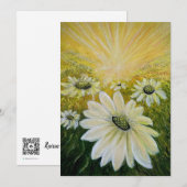 Zonnebloemen Bedankkaart (Voorkant / Achterkant)