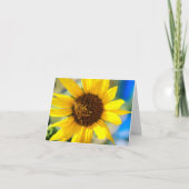 Zonnebloemen bedankkaart (Voorkant)