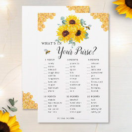 Zonnebloemen Bee Honeycomb Purse Vrijgezellenfeest