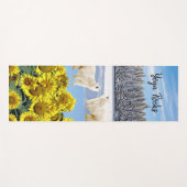 Zonnebloemen Beer Yoga Mat (Voorkant (horizontaal))